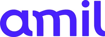 Logo da Amil, operadora de planos de saúde